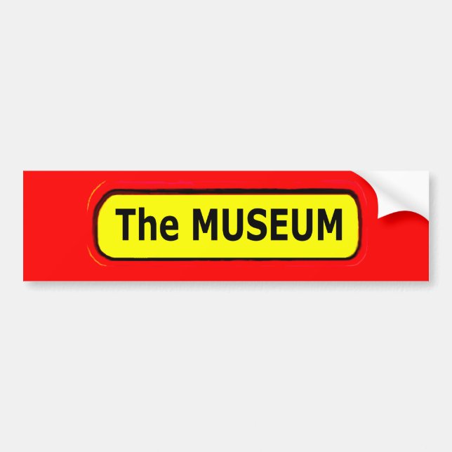 Logotypen MUSEUM Zazzle Bildekal (Framsidan)