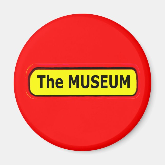 Logotypen MUSEUM Zazzle Magnet (Framsidan)