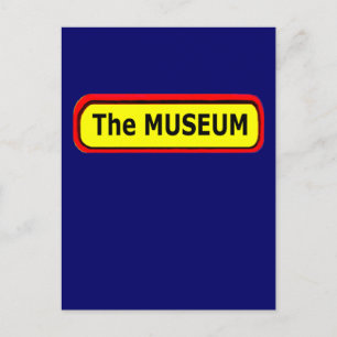 Logotypen MUSEUM Zazzle Vykort