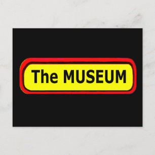 Logotypen MUSEUM Zazzle Vykort