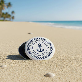 Logotypen Nautical Boat Namn Anchor Flasköppnare