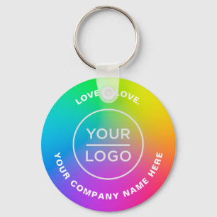 Logotypen Ombré Rainbow lgbt Nyckelring
