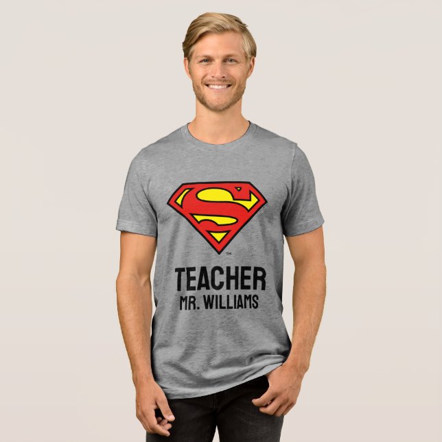 Logotypen Personlig Superman T Shirt (Framsida Full)