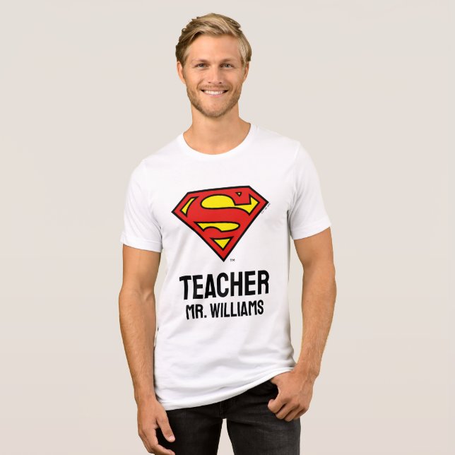 Logotypen Personlig Superman T Shirt (Framsida Full)