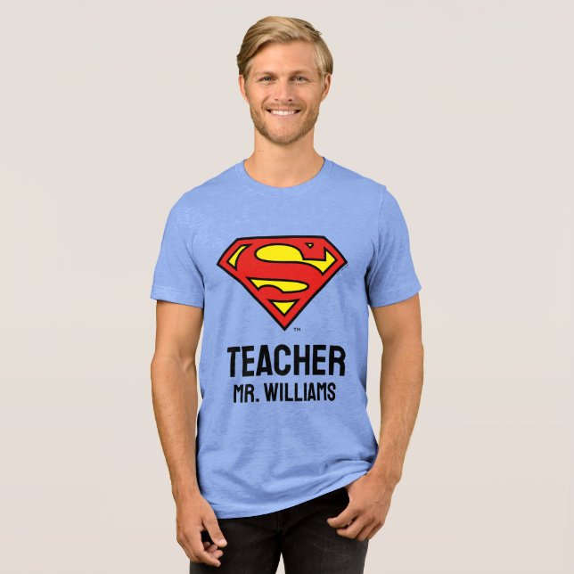 Logotypen Personlig Superman T Shirt (Framsida Full)