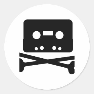 Logotypen Pirat Bay Tape Runt Klistermärke