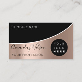Logotypen professionell Hairdresser Lash Extension Visitkort