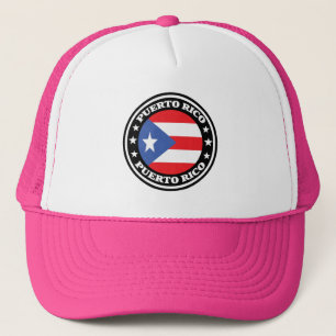 Logotypen Puerto Rico National Flagga Round Keps