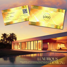 Logotypen QR för Deluxe Shimmery Gult Guld Gräns Q