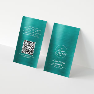 Logotypen QR-kod för professionell vid borstad av Visitkort