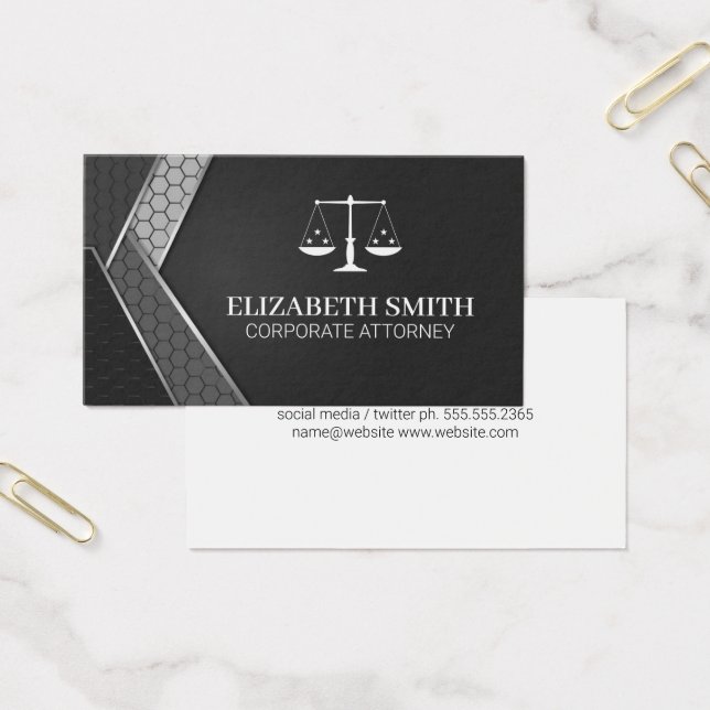 Logotypen Rättslig skala | Straffrätt Visitkort (Kontor)