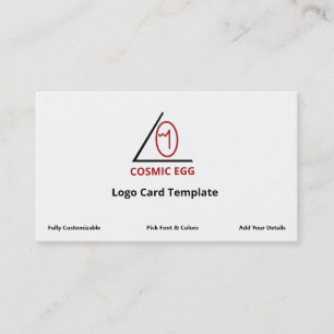 Logotypen Red Geoglyph Symbol Cosmic Egg Visitkort