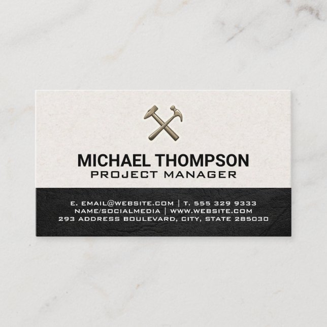 Logotypen Retro Hammers Visitkort (Framsida)