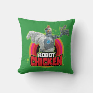 Logotypen Robot Chicken Character Kudde