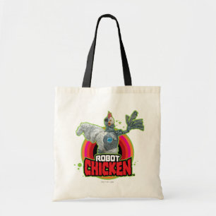 Logotypen Robot Chicken Character Tygkasse