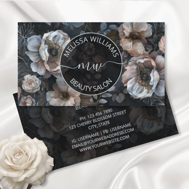 Logotypen  Rosa Flowers Visitkort (Skapare uppladdad)