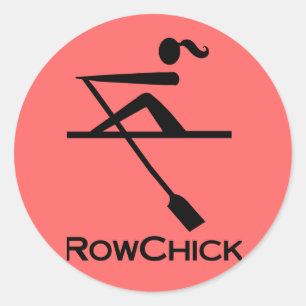 Logotypen RowChick Runt Klistermärke