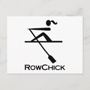 Logotypen RowChick Vykort