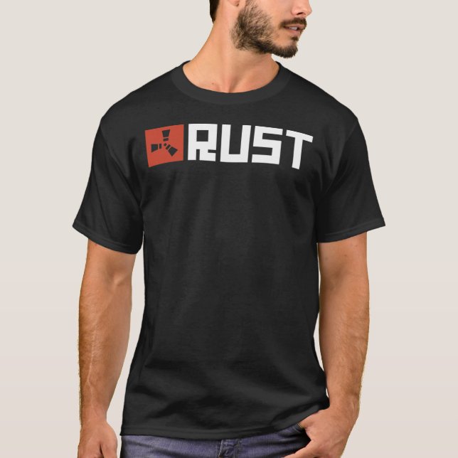 Logotypen Rust-spel Klassisk T-Shirt (Framsida)