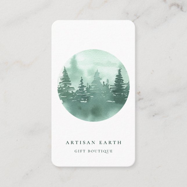 Logotypen Rustic Artisan Forest Visitkort (Framsida)