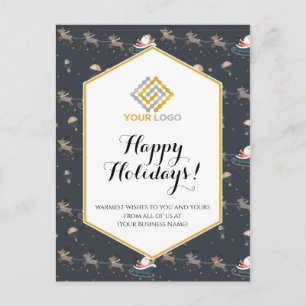 Logotypen Santa Reindeer Business Vykort