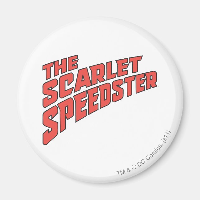 Logotypen Scarlet Speedster Magnet (Framsidan)