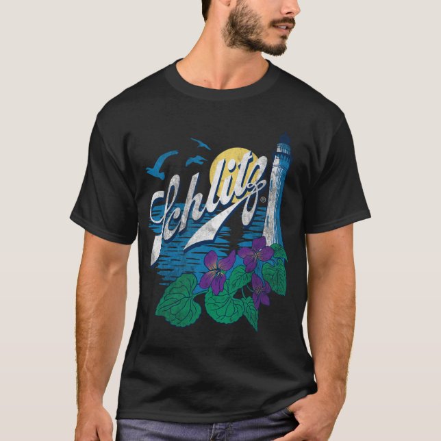 Logotypen Schlitz Lighthouse T Shirt (Framsida)