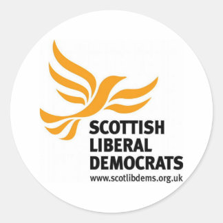 Logotypen Scottish Liberaler Runt Klistermärke
