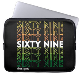logotypen "SEXTYNINE DESIGNS" Laptop Fodral