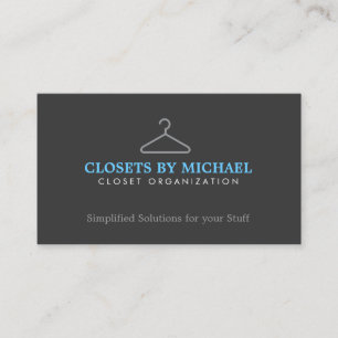 Logotypen Simple Hanger för Boutique, Closet Organ Visitkort