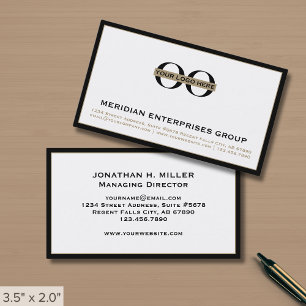 Logotypen Simple White Black Gräns Visitkort