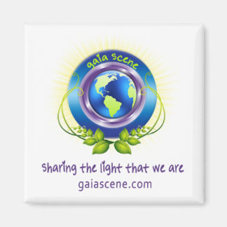 Logotypen Skugga för gaia Scene Square-kylskåp, ma Magnet