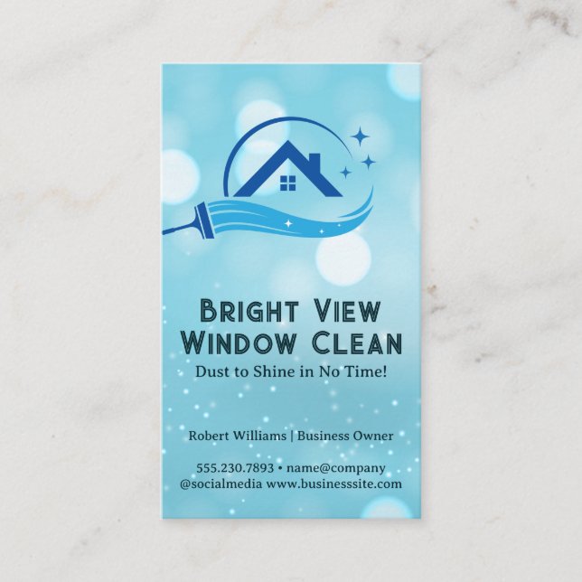 Logotypen Städning hemsida Visitkort (Framsida)