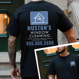Logotypen Städning professionell Tvätta Fönsterren T Shirt