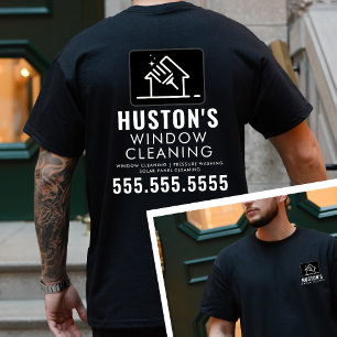 Logotypen Städning professionell Tvätta Fönsterren T Shirt