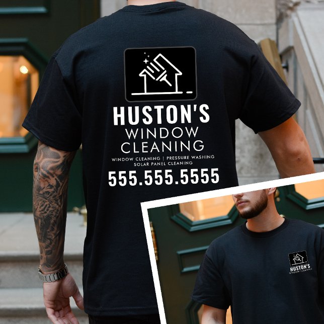 Logotypen Städning professionell Tvätta Fönsterren T Shirt (Skapare uppladdad)