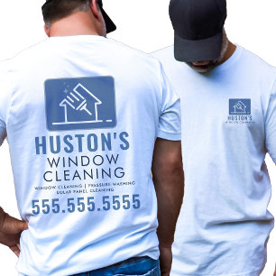 Logotypen Städning professionell Tvätta Fönsterren T Shirt