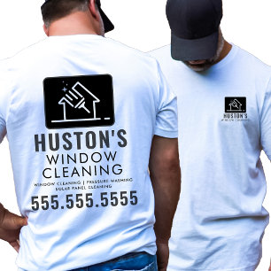 Logotypen Städning professionell Tvätta Fönsterren T Shirt