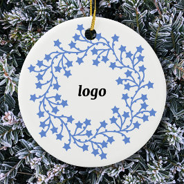 Logotypen Star WAN Business Julgransprydnad Keramik