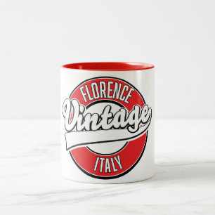 LOGOTYPEN STIL i VINTAGEN ITALIEN Två-Tonad Mugg