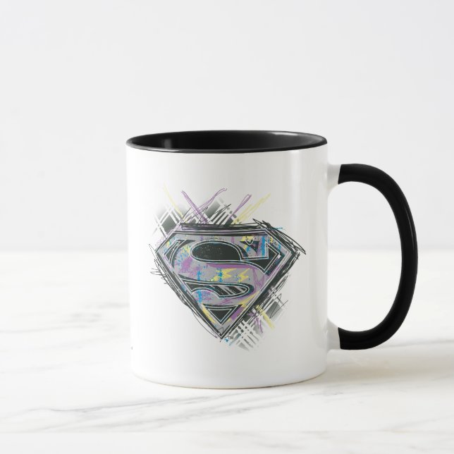 Logotypen Supergirl Scribbles Mugg (Höger)