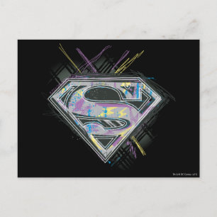 Logotypen Supergirl Scribbles Vykort