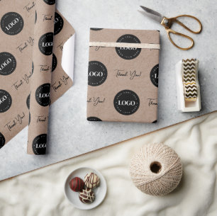 Logotypen Tack i Business Company Anpassningsbar Presentpapper