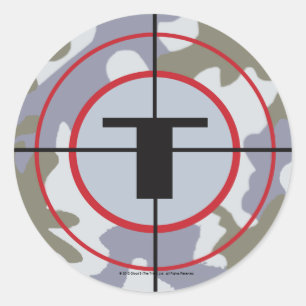 Logotypen Techno Tribe Runt Klistermärke