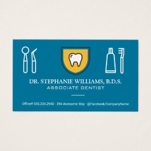 Logotypen Toth Shield Dentalt Visitkort