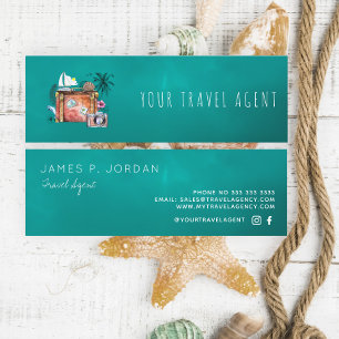 Logotypen Travel agent, mall Mini Visitkort