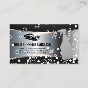 Logotypen Tvätta automatiskt Soap Bubbles Visitkort