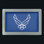 Logotypen United Stater Luft Force - Blue<br><div class="desc">Den här designen har logotypen officiell United Stater Luft Force som visas på en fetblå bakgrund. Det är en tidlös hyllning till den tjänst och hängivenhet som FN:s styrka i Luft i Stater har visat,  som representerar pride,  ära och tradition.</div>
