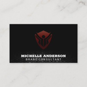 Logotypen Utbildning Geometrisk bakgrund Visitkort