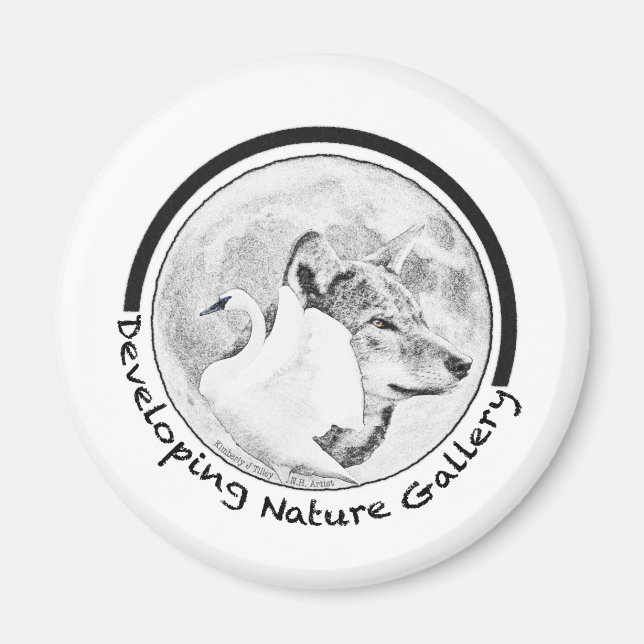 Logotypen Utveckla naturgalleri Magnet (Framsidan)